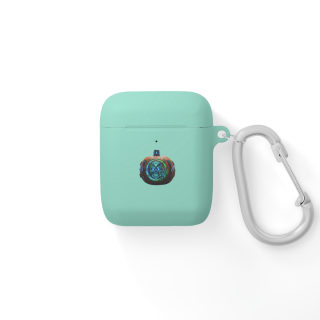 Neon Pumpkin Skull AirPods Case 4