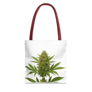 Cannabis Bud Illustration Tote | Botanical Cannabis Plant Tote 4