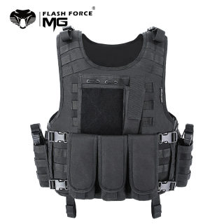 MGFLASHFORCE Molle Tactical Vest | Airsoft Plate Carrier