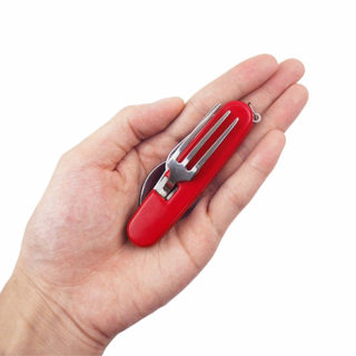 Outdoor 4-in-1 Folding Cutlery Set | Stainless Steel Spoon, Fork, Knife, Bottle Opener 4