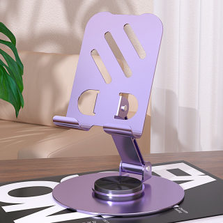 Phone holder — aluminum alloy desktop stand with 360-degree rotation 2