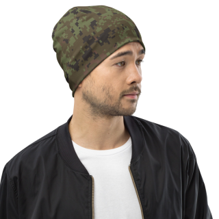 All-Over Print Beanie Green Digital Camo 26
