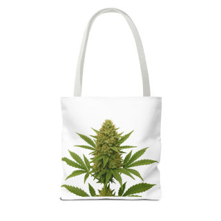 Cannabis Bud Illustration Tote | Botanical Cannabis Plant Tote 22