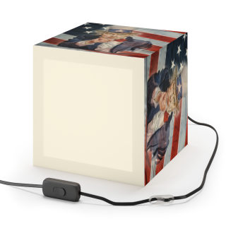 Uncle Sam Pointing Light Cube Lamp | Patriotic American Flag Lighting 9