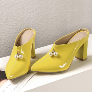 Sexy Pointed Toe Mule Sandals | Women's High Heel Summer Slides 4