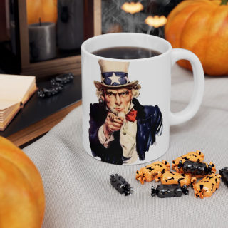 Steampunk Fox Portrait Mug | Ceramic Coffee Cup
