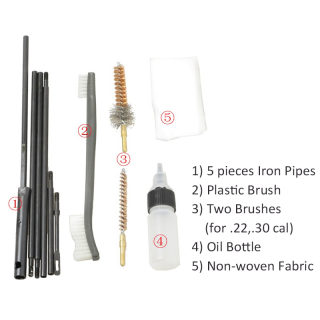 Airsoft Gun Cleaning Kit | 10-Piece Set for .22/.30cal/5.56mm