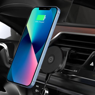 Magnetic Wireless Car Charger Phone Holder, 15W 2