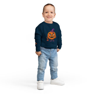 Jack-o'-Lantern Witch Pumpkin Toddler Sweatshirt 31