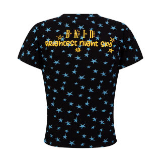 Streetwear Star Print Fitted Crop Top for Women 4