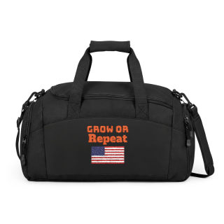 Grow or Repeat American Flag Gym Bag | Patriotic Cross-Stitch Design 10