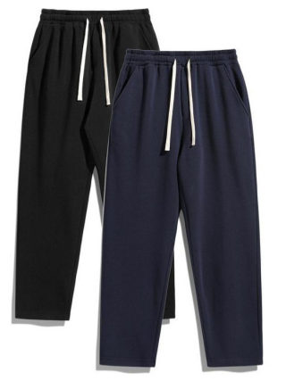 Plush Loose Casual High-Waisted Sports Sweatpants 4