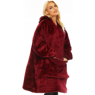 Oversized Thick Pullover Hoodie | Kangaroo Pocket Blanket-Like Cozy Sweatshirt
