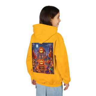 Spooky Pumpkin Patch Trick or Treat Kids Hoodie 85