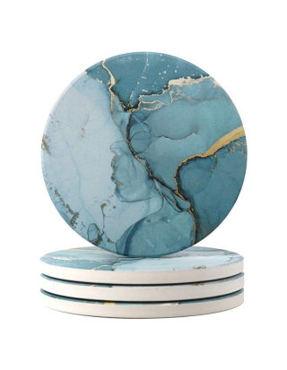 Round Ceramic Placemat, DIY-Pattern Coaster 2