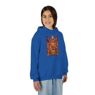Spooky Pumpkin Patch Trick or Treat Kids Hoodie 44