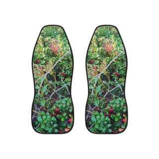 Forest Floor Berry Print Car Seat Covers | Nature Botanical Seat Protector