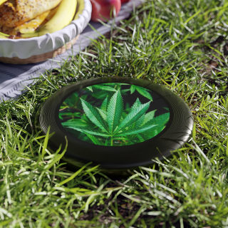 Cannabis leaf Wham-O frisbee 10