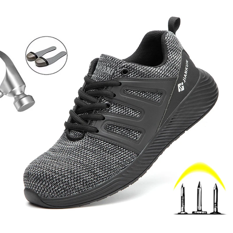 Steel Toe Work Safety Boots for Men | Lightweight Anti-Smashing Sneakers 3