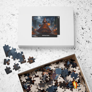 Gothic Pumpkin Lady puzzle 520-piece | Halloween jigsaw puzzle 15