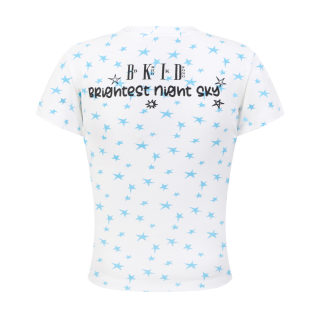 Streetwear Star Print Fitted Crop Top for Women 2