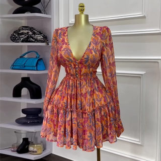 V-Neck High Waist Slimming Short Dress 2