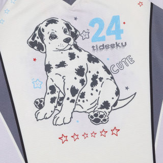 Dalmatian Print V-Neck Sleeveless Cropped Top | Sporty Color Block 3