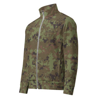 Unisex Track jacket,  digital green camo 14