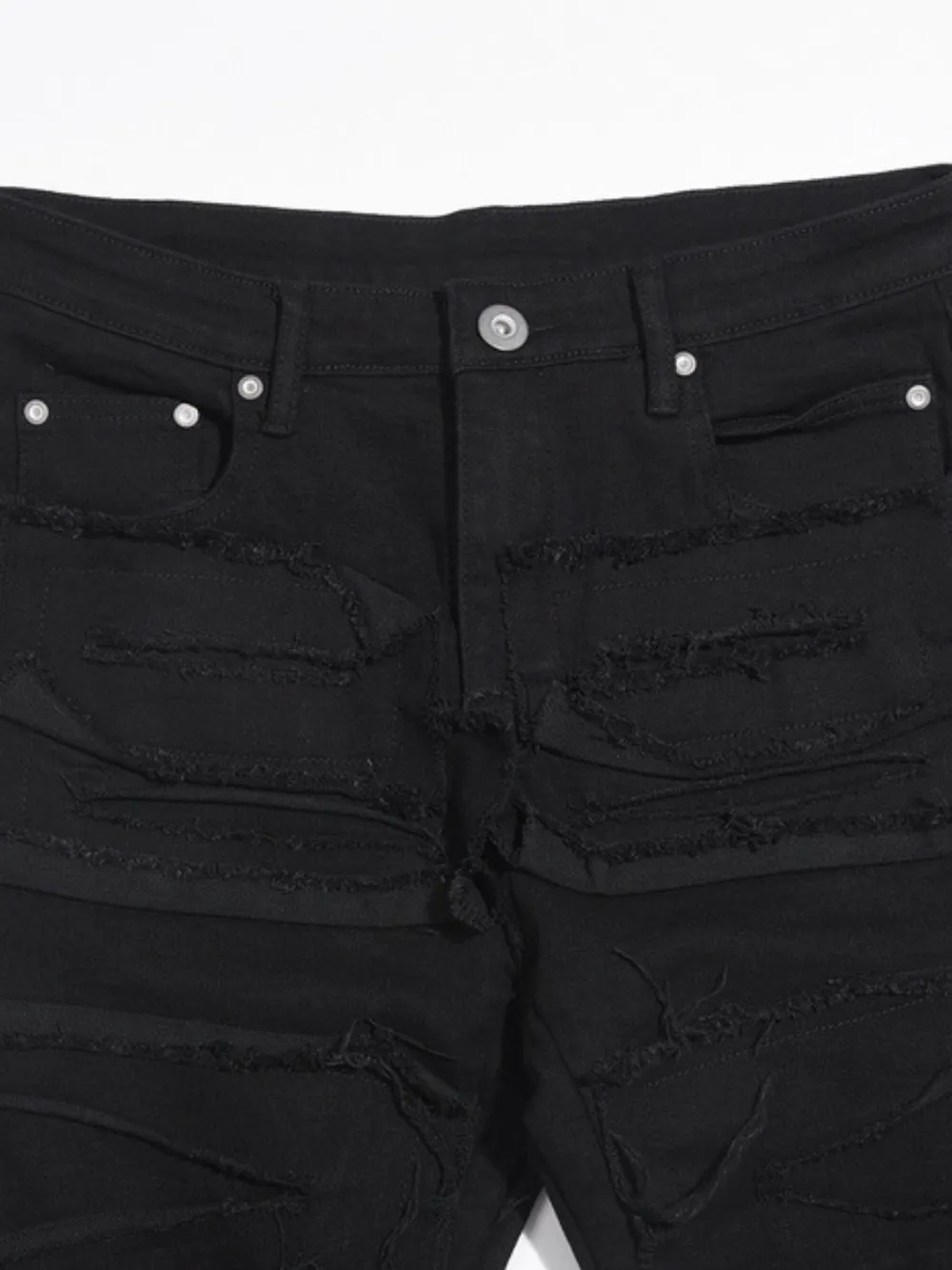 Men's Washed Panelled Jeans 3