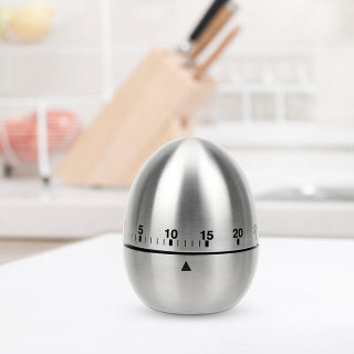 Stainless Steel Kitchen Timer | 60-Minute Mechanical Egg Timer 2