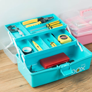 Art Student Painting Box | Three-Layer Folding Storage Toolbox 3