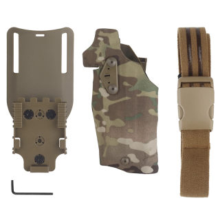 Left-Handed Tactical Holster for Glock 17 with Leg Strap Kit 6