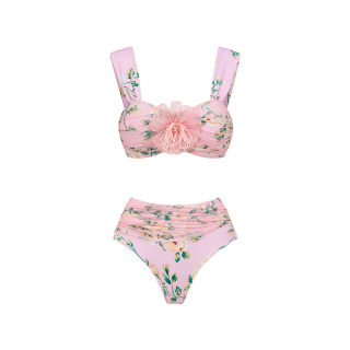Floral bikini set (high-waisted) 5