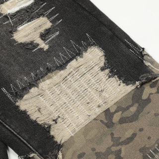 Splicing Camouflage Jeans 4