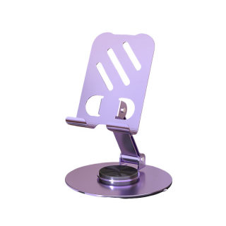 Phone holder — aluminum alloy desktop stand with 360-degree rotation
