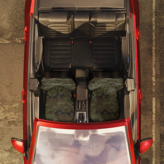 Green Brown Digital Camo Car Seat Covers | Military Style Seat Cover 7