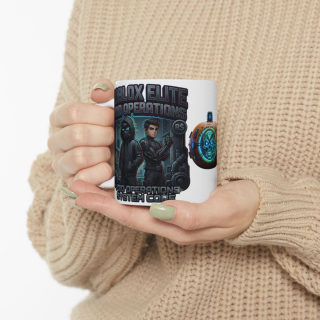 Neon Skull Pumpkin Mug | Cyberpunk Halloween Ceramic Mug 16