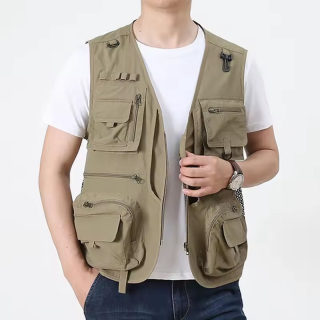 Men's Summer Tactical Vest | 14-Pocket Mesh for Hiking, Fishing, Photography 6