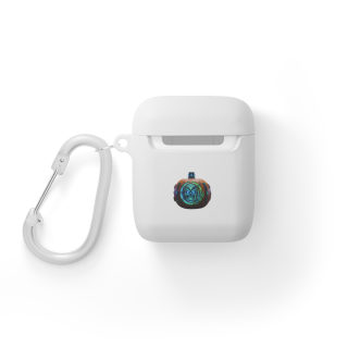 Neon Pumpkin Skull AirPods Case 21