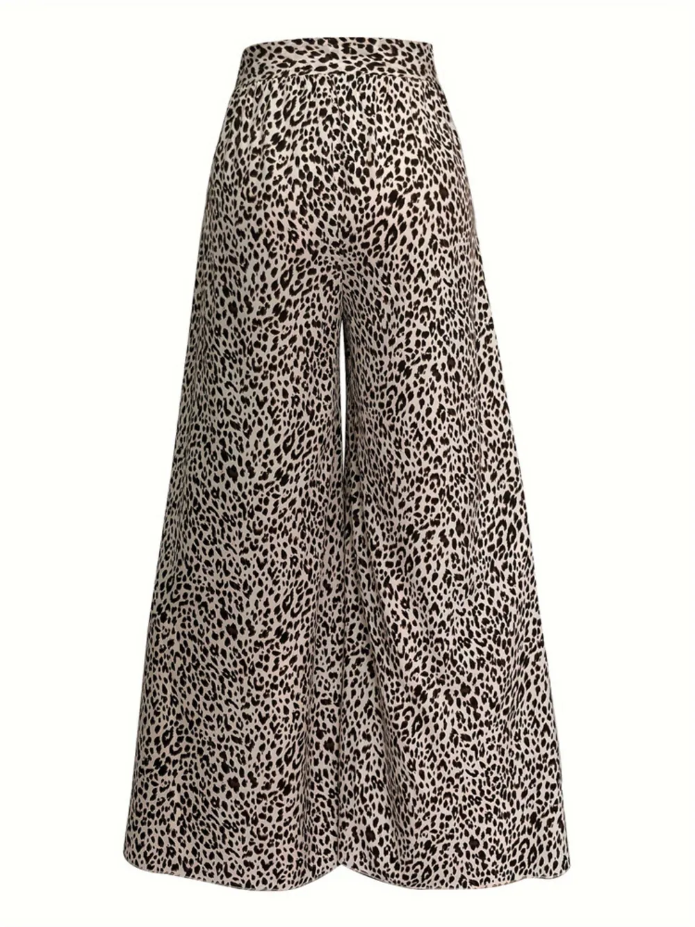Leopard Print Wide Leg Pants 5