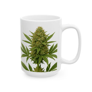 Cannabis Leaf Pattern Mug | Ceramic Coffee Cup 8