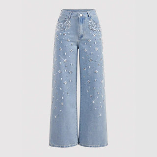 Loose Slimming Straight Leg Denim Jeans 5