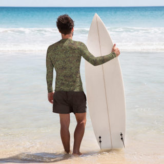 Men's Rash Guard "Green Digital Camo" 2