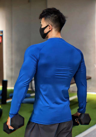 Men's Compression Long Sleeve Athletic Base Layer 2