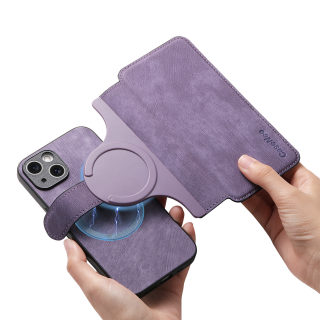 MagSafe Compatible Phone Case | Magnetic Flip Leather Cover for iPhone 14/15/16