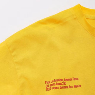 Casual Letter Print Cotton T-Shirt | Golden 4