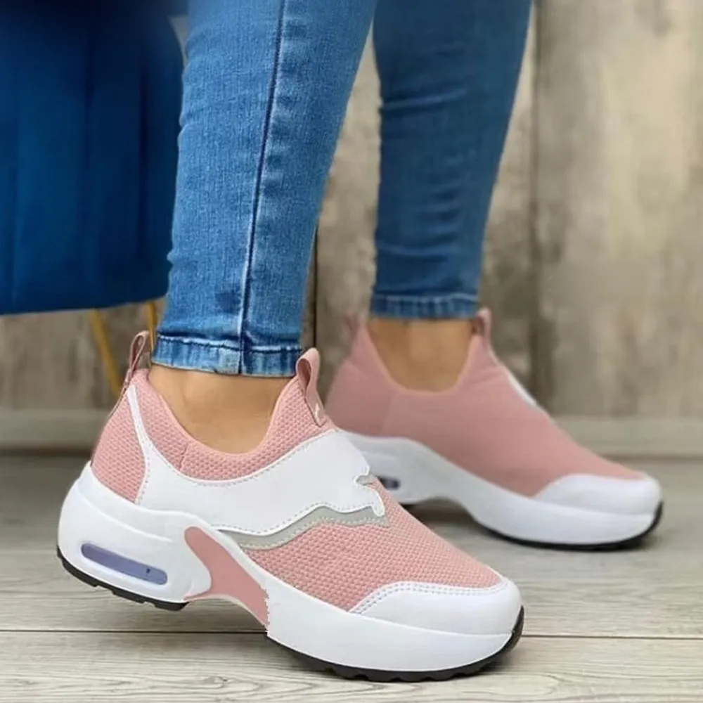 Women's Round-Toe Slip-On Mesh Athletic Shoes 4