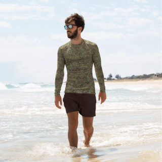 Men's Rash Guard "Green Digital Camo" 8