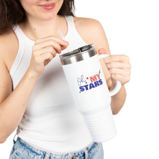 USA Stars insulated travel mug, 40oz 34