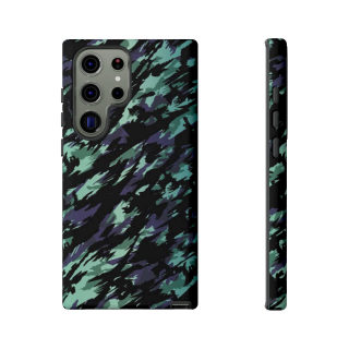 Teal Black Abstract Camo Phone Case 62